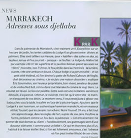 LodgeK boutique hotel spa Marrakech