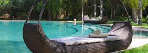 Fresh pool inside LodgeK Marrakech hotel